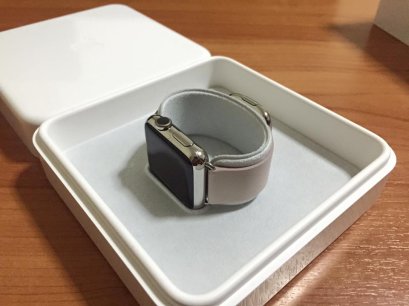 Apple Watch Standrad 38mm Modern Buckle Soft Pink Leather